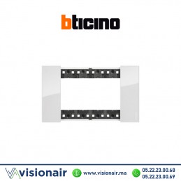 Plaque Bticino Living Now 4 modules Glacier BTKA4804DW Casablanca Maroc