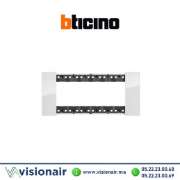Plaque Bticino Living Now 6 modules Glacier BTKA4806DW Casablanca Maroc