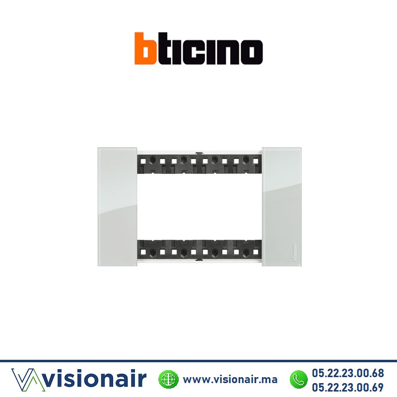 Plaque BTICINO Living Now 4 modules Ciel BTKA4804DA Casablanca Maroc