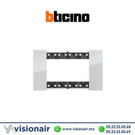 Plaque BTICINO Living Now 4 modules Ciel BTKA4804DA Casablanca Maroc