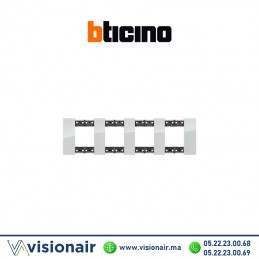 Plaque BTICINO Living Now 4x2 modules Ciel BTKA4802M4DA Casablanca Maroc