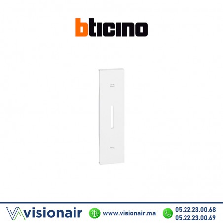 Enjoliveur interrupteur VR 1M blanc Bticino Living Now BTKW06 Casablanca Maroc