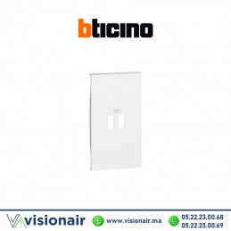 Enjoliveur Chargeur USB 2M Blanc Bticino Living Now BTKW12C Casablanca Maroc