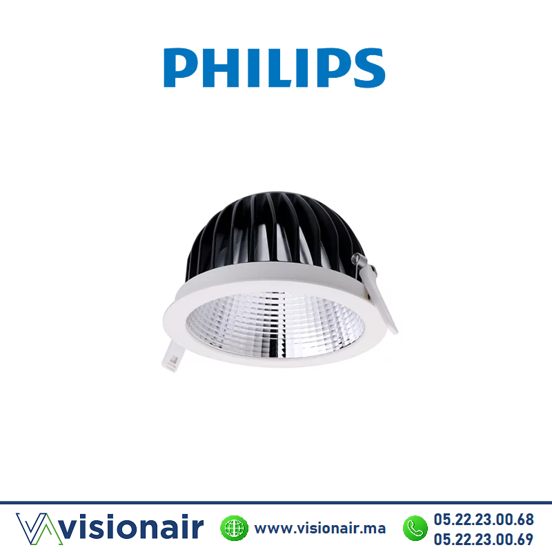 Panel LED PHILIPS Rond encastré 19,3W 4000°K  DN591B Casablanca Maroc