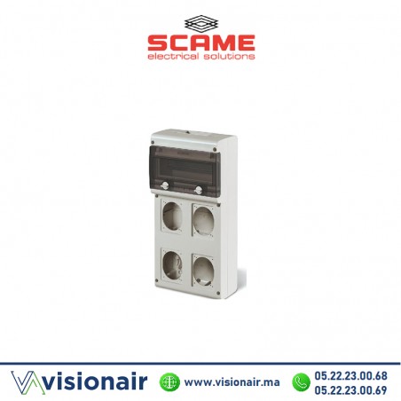 Coffret de chantier SCAME 4 prises 11M IP66 212x415x105 632.4500 Casablanca Maroc