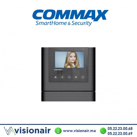 Moniteur vidéophone COMMAX écran LCD 4,3" Noir CDV-43MN Casablanca Maroc
