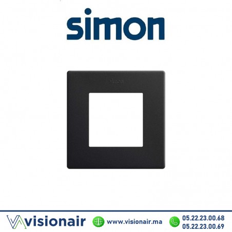 Cadre Simon 270 1 module Icon Noir mat 27000610-098 Casablanca Maroc