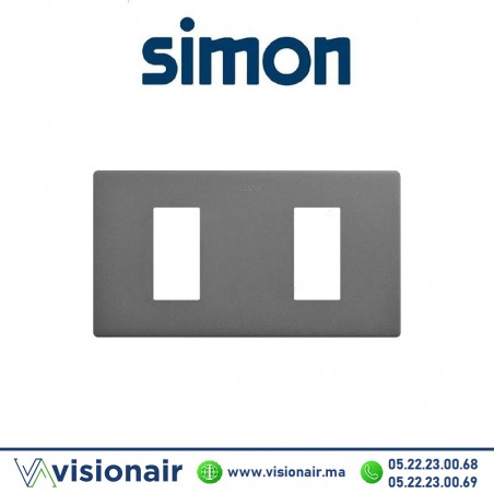 Cadre Simon 270 Minima 2 modules Titane 27101620-096 Casablanca Maroc