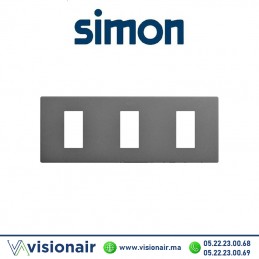 Cadre Simon 270 Minima 3 modules Titane 27101630-096 Casablanca Maroc