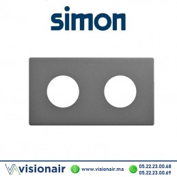 Cadre Simon 270 Minima 2 modules 2P+T Titane 27110620-096 Casablanca Maroc
