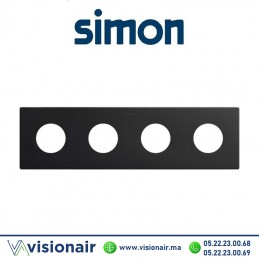 Cadre Simon 270 Minima 4 modules 2P+T CLEAN Noir mat 27110640-098 Casablanca Maroc