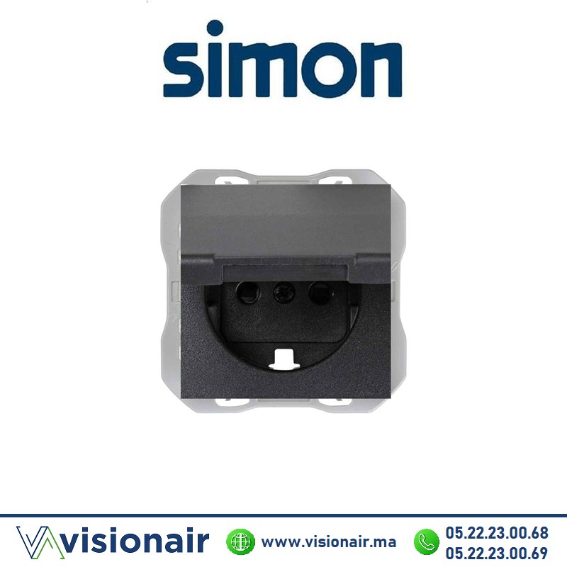 Kite complet Simon270 2P+T Noir IP44 étanche 20000490-098 - VISIONAIR Maroc