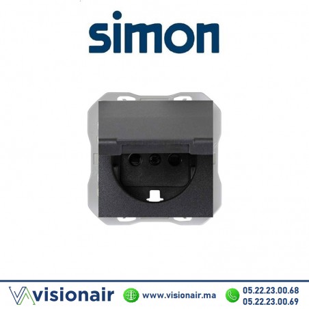 Kite complet Simon270 2P+T Noir IP44 étanche 20000490-098 - VISIONAIR Maroc