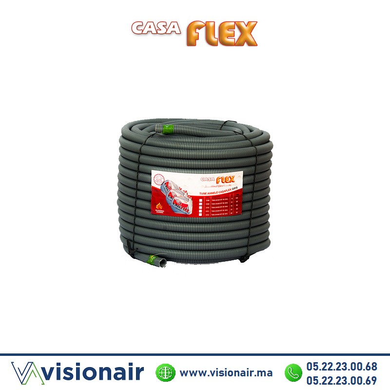 Tube annelé isogris Casaflex 16 D25 Casablanca Maroc