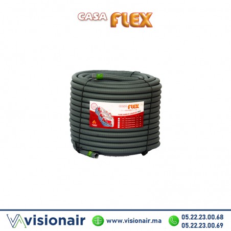 Tube annelé isogris Casaflex 13 D20 Casablanca Maroc