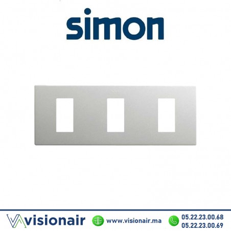 Cadre Simon 270 Minima 3 modules Aluminium 27101630-093 Casablanca Maroc