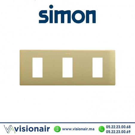 Cadre Simon 270 Minima 3 modules Laiton 27101630-097 Casablanca Maroc