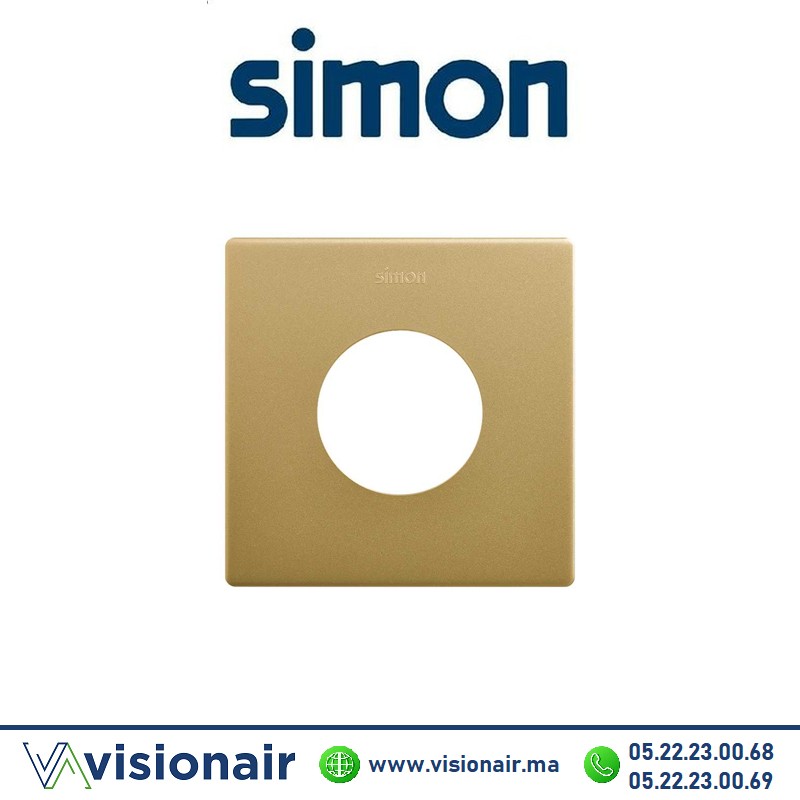 Cadre Simon 270 Minima 1 module 2P+T CLEAN Or 27110610-095 Casablanca Maroc