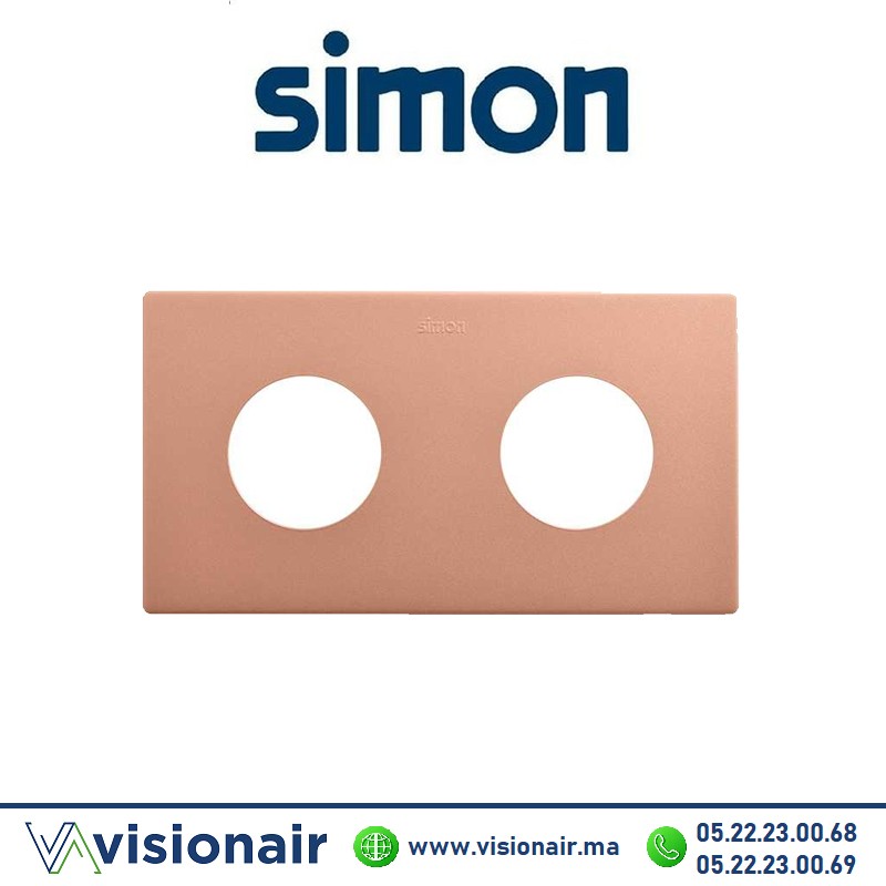 Cadre Simon 270 Minima 2 modules 2P+T CLEAN Rose cold 27110620-091 Casablanca Maroc