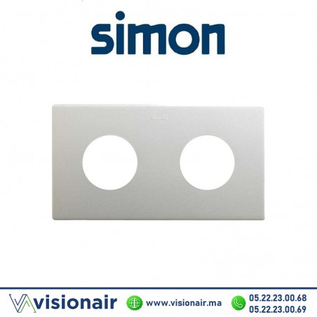 Cadre Simon 270 Minima 2 modules 2P+T CLEAN Aluminium 27110620-093 Casablanca Maroc