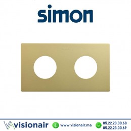 Cadre Simon 270 Minima 2 modules 2P+T CLEAN Laiton 27110620-097 Casablanca Maroc