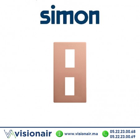 Cadre Simon270 Minima 2 modules verticale Rose cold 27111620-091 Casablanca Maroc
