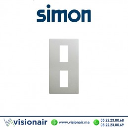 Cadre Simon 270 Minima 2 modules verticale Aluminium 27111620-093 Casablanca Maroc