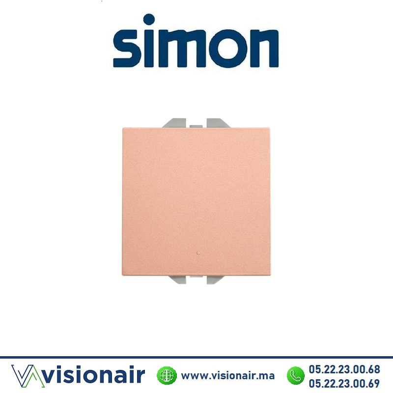 Interrupteur Simon 270 10AX va-et-vient rose cold 20000201-091 Casablanca Maroc