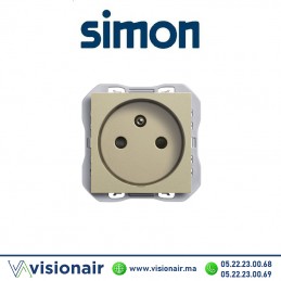 Prise Simon270 2P+T 16A 250V champagne 20000458-094 | VISIONAIR Maroc