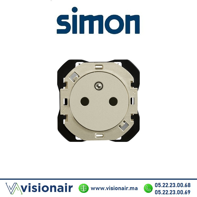 Prise Simon270 2P+T 16A 250V champagne 20000455-094 Casablanca Maroc