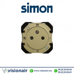 Prise Simon270 2P+T laiton 16A 250V 20000455-097 Casablanca Maroc
