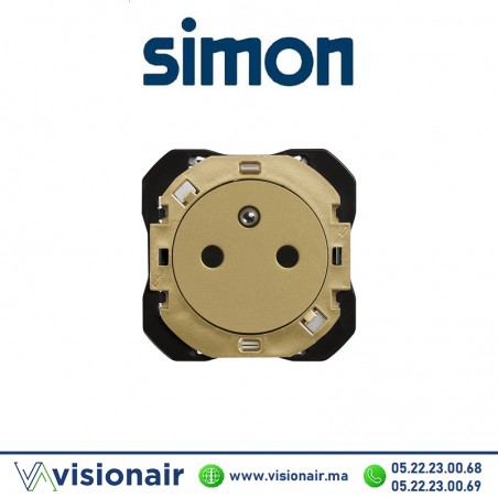 Prise Simon270 2P+T Or 16A 250V 20000455-095 - VISIONAIR Maroc