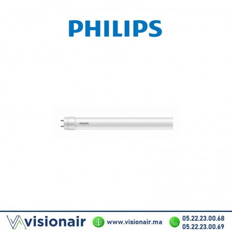 Tube LED T8 Philips Essential 10w HO 60cm 6500°K Casablanca Maroc