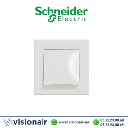 Interrupteur simple allumage Schneider Asfora blanc EPH0100121 Casablanca Maroc