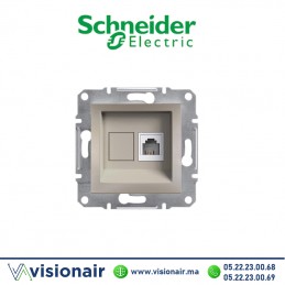 Prise RJ11 Schneider Asfora bronze EPH4100169 Casablanca Maroc