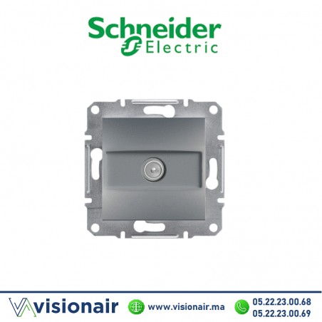 Prise TV Schneider Asfora acier EPH3200162 Casablanca Maroc