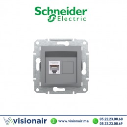 Prise RJ45 CAT6 UTP Schneider Asfora acier EPH4700162 Casablanca Maroc