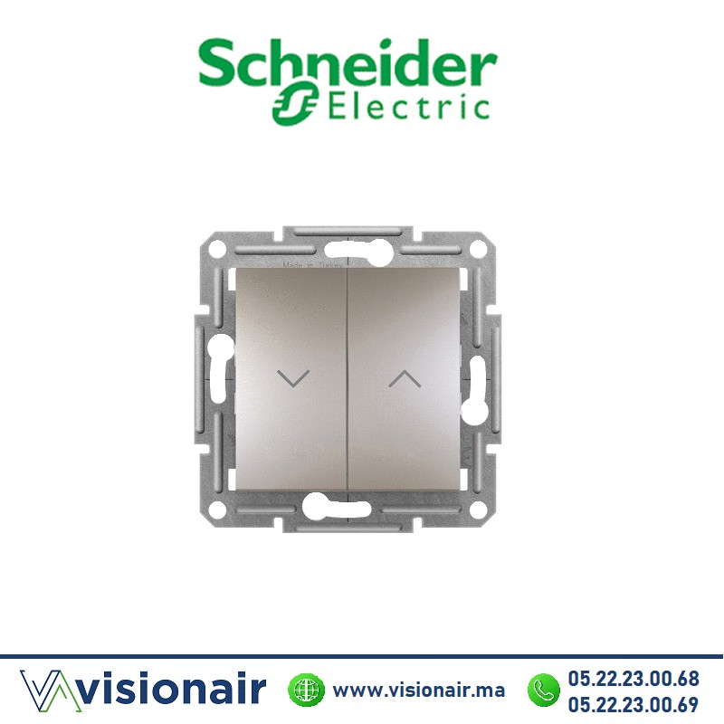 Poussoir volet roulant Schneider Asfora bronze EPH1300369 Casablanca Maroc