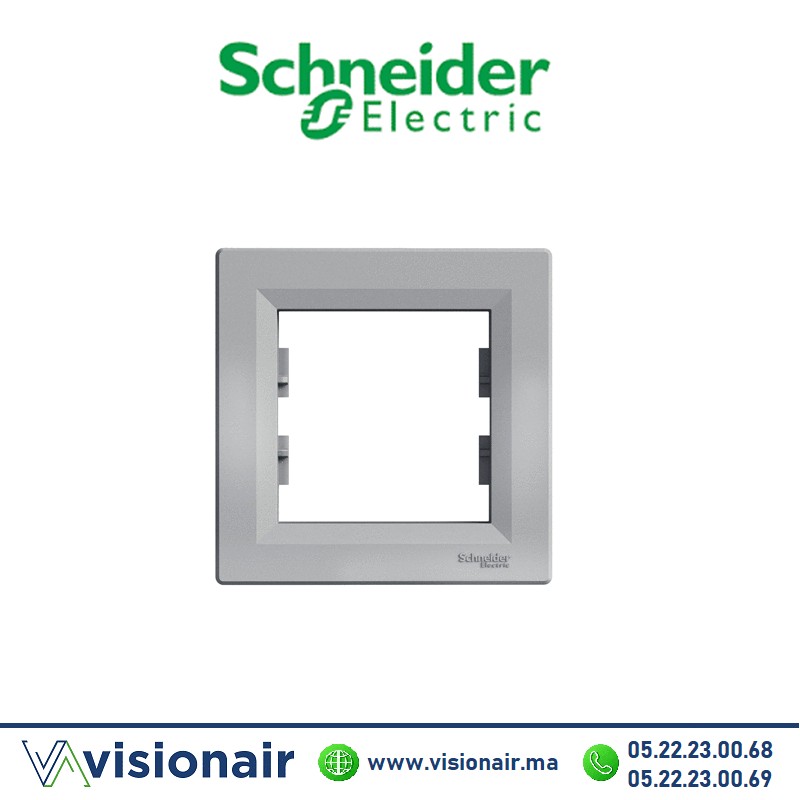 Plaque 1P Schneider Asfora aluminium EPH5800161 Casablanca Maroc