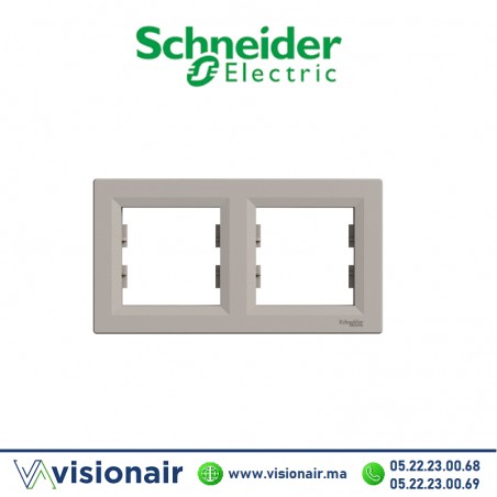 Plaque 2P Schneider Asfora bronze EPH5800269 Casablanca Maroc