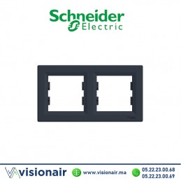 Plaque 2P Schneider Asfora anthracite EPH5800271 Casablanca Maroc