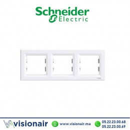 Plaque 3P Schneider Asfora blanc EPH5800321 Casablanca Maroc