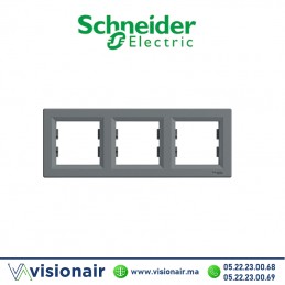 Plaque 3P Schneider Asfora acier EPH5800362 Casablanca Maroc