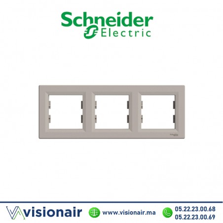 Plaque 3P Schneider Asfora bronze EPH5800369 Casablanca Maroc