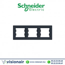 Plaque 3P Schneider Asfora anthracite EPH5800371 Casablanca Maroc