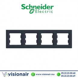 Plaque 4P Schneider Asfora anthracite EPH5800471 - VISIONAIR Maroc