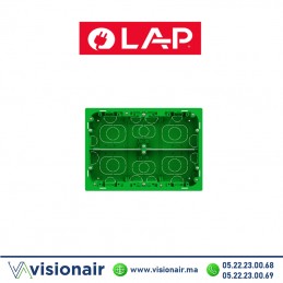 Boîte encastrement LAP rectangle 2 & 3 modules 7313 Casablanca Maroc