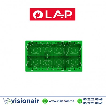 Boîte d'encastrement LAP rectangle 3 & 4 modules 7314 |  VISIONAIR Maroc