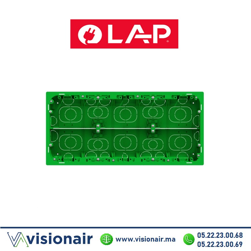 Boîte encastrement LAP rectangle 6 & 7 modules 7317 Casablanca Maroc