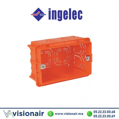 Boîte encastrement INGELEC rectangle 2 & 3 modules 2006 - VISIONAIR Maroc